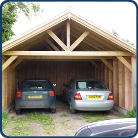 Oak cart lodge