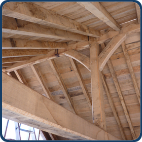 Oak roof framework
